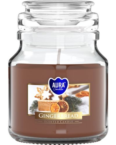 Αρωματικό κερί σε βάζο  Bispol Aura - Gingerbread, 120 g - 1