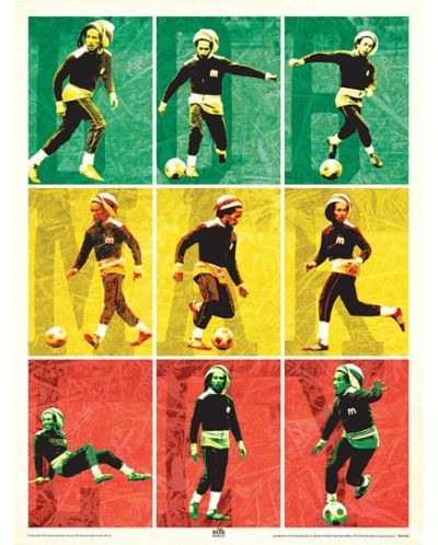 Εκτύπωση τέχνης Pyramid Music: Bob Marley - Football - 1