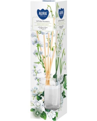 Στικς Αρωματικά Bispol Aura - White Flowers, 45 ml - 1