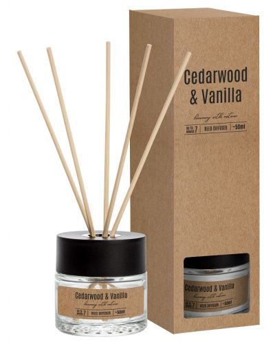 Αρωματικά ραβδιά Bispol - Cedarwood & Vanilla, 50 ml - 1