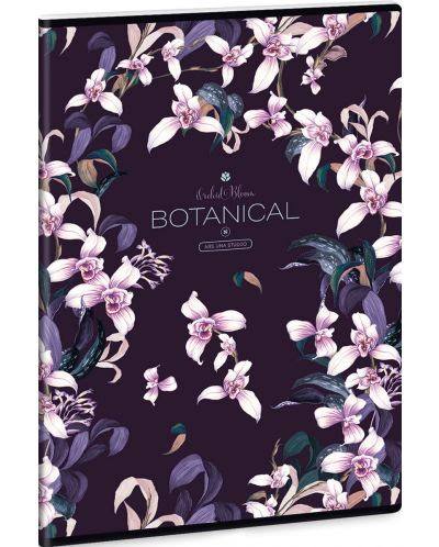 Σχολικό τετράδιο Α4, 40 φύλλα Ars Una Botanic - Orchid - 1