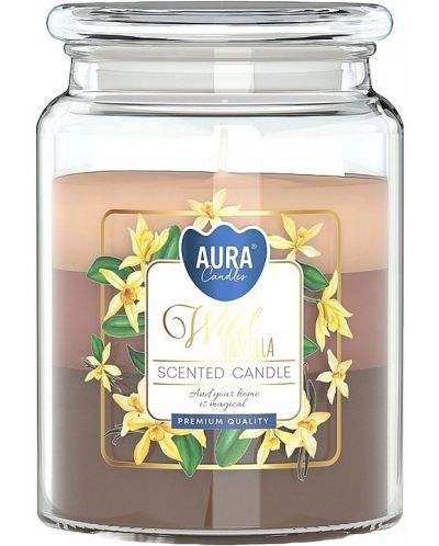 Αρωματικό κερί Bispol Aura - Wild Vanilla, 500 g - 1