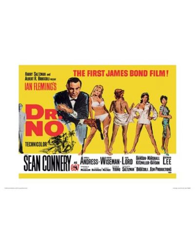 Εκτύπωση τέχνης Pyramid Movies: James Bond - Dr No Yellow - 1
