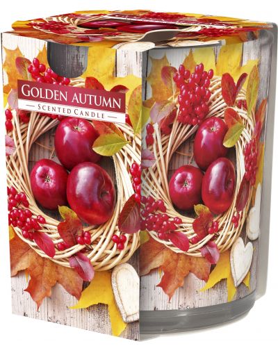Αρωματικό κερί Bispol Aura - Golden Autumn, 120 g - 1
