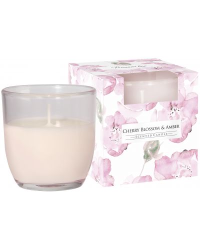 Αρωματικό κερί Bispol Aura - Cherry Blossom & Amber, 100 g - 1