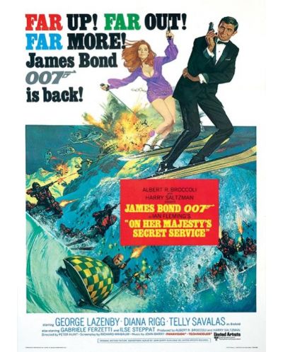 Εκτύπωση τέχνης Pyramid Movies: James Bond - Her Majestys Service One-Sheet - 1