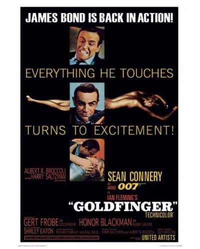 Εκτύπωση τέχνης Pyramid Movies: James Bond - Goldfinger Excitement - 1
