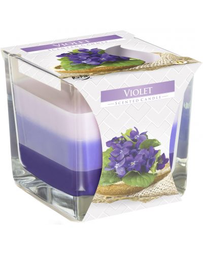 Αρωματικό κερί Bispol Aura - Violet, 170 g - 1