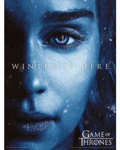 Εκτύπωση τέχνης Pyramid Television: Game of Thornes - Winter Is Here - Daenerys - 1