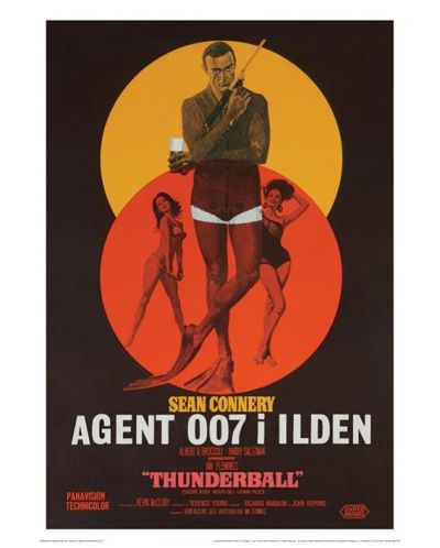 Εκτύπωση τέχνης Pyramid Movies: James Bond - Thunderball – Danish - 1