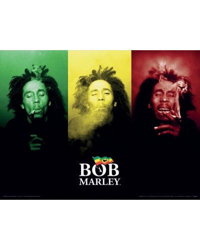 Εκτύπωση τέχνης Pyramid Music: Bob Marley - Tricolour Smoke - 1