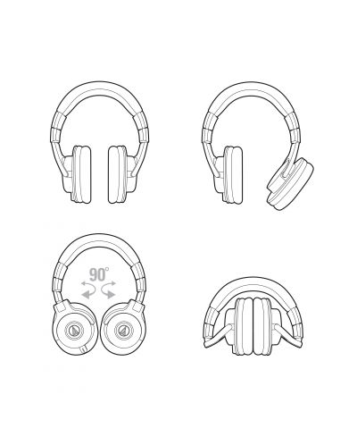 Ακουστικά Audio-Technica ATH-M40x - μαύρα - 6