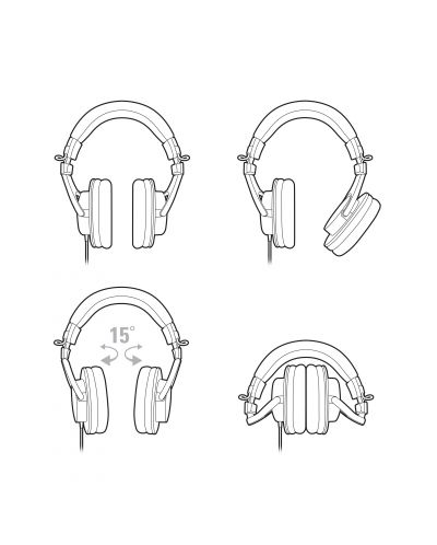 Ακουστικά Audio-Technica ATH-M30x - μαύρα - 5