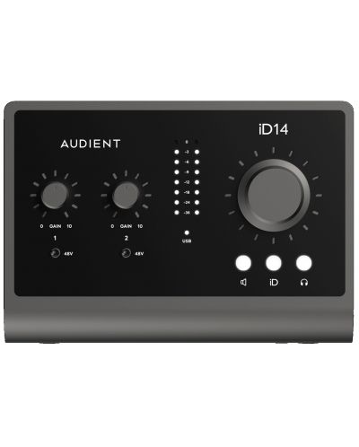 Διασύνδεση ήχου Audient - ID14-MKII, μαύρο - 1