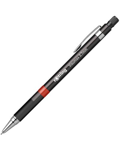 Αυτόματο μολύβι Rotring Visumax - Μαύρο, 0.7 mm - 1