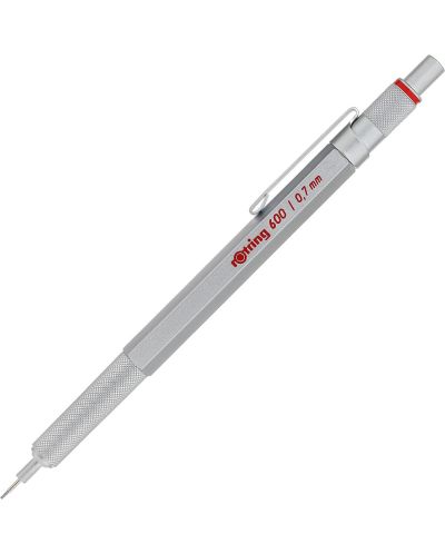 Αυτόματο μολύβι Rotring 600 - 0,7 mm, ασημί - 1