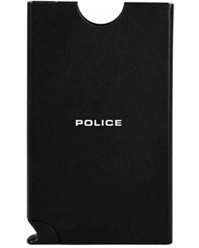  Αυτόματη επαγγελματική θήκη καρτών Police - Akron, μαύρο - 1