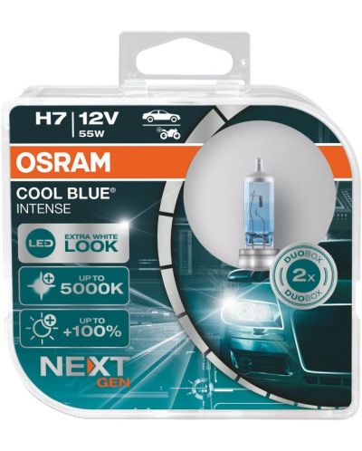 Λάμπες αυτοκινήτου Osram - H7, 64210CBN, Cool Blue Intense - 1