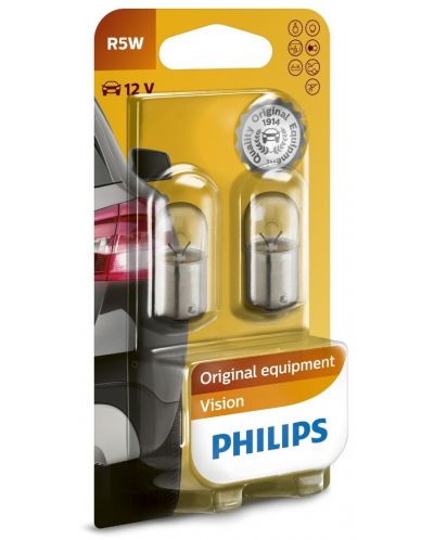 Λάμπες αυτοκινήτου Philips - 12V, R5W, BA15s, 2 τεμάχια - 1