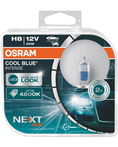 Λάμπες αυτοκινήτου Osram - H8, 64212CBN, Cool Blue Intense - 1