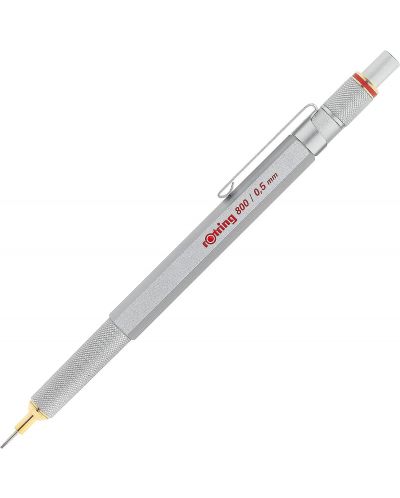 Αυτόματο μολύβι Rotring 800 - 0,5 mm, ασημί - 1