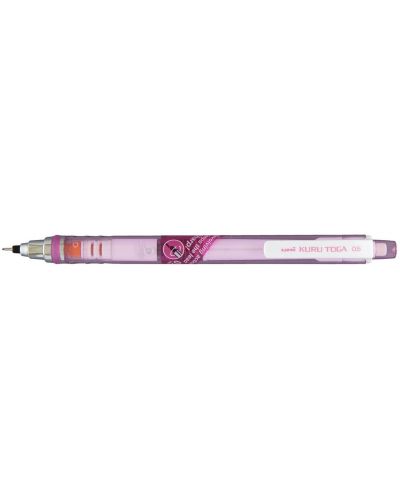 Μηχανικό μολύβι Uni Kuru Toga - M5-450T, 0.5 mm, ροζ - 1