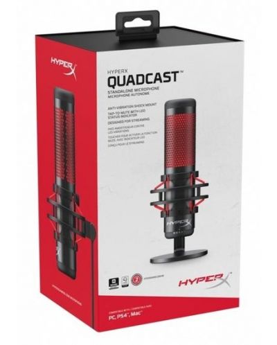 Μικρόφωνο HyperX - Quadcast, μαύρο - 8