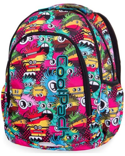 Σχολική τσάντα Cool Pack Prime - Wiggly Eyes Pink, με θερμική κασετίνα - 1