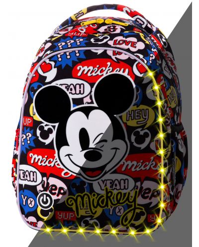 Σχολικό φωτιζόμενο σακίδιο LED  Cool Pack Joy S - Mickey Mouse - 1