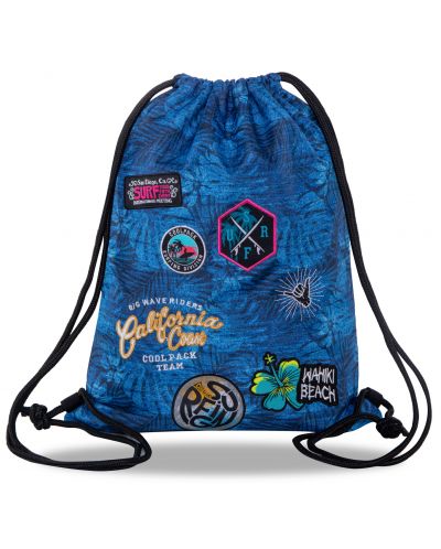 Αθλητική τσάντα με κορδόνι  Cool Pack Sprint Badges G - Μπλε - 1