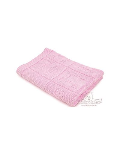 Παιδική πλεκτή κουβέρτα Baby Matex - Ροζ - 1
