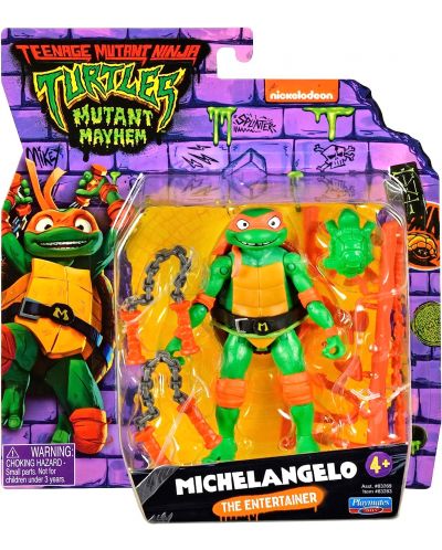 Βασική φιγούρα δράσης TMNT Mutant Mayhem - Michelangelo - 5