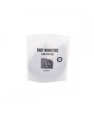 Πολύχρωμο κουβούκλιο καθισμάτων αυτοκινήτου Baby Monsters - Luna, γκρι - 1