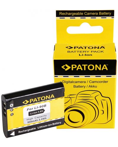 Μπαταρία Patona - Standard, εναλλακτική για   Olympus Li-90b,μαύρο/κίτρινο - 3