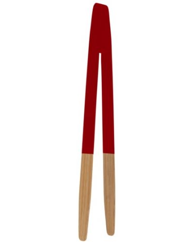 Τσιμπίδα μπαμπού με μαγνήτη Pebbly - 24 cm, κόκκινο - 2