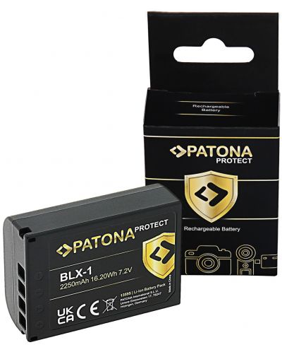 Μπαταρία Patona - Protect, εναλλακτική για  Olympus BLX-1 OM-1,μαύρο - 1