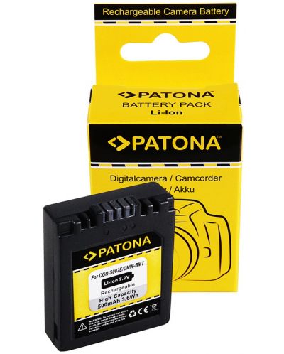 Μπαταρία  Patona - εναλλακτική για  Panasonic CGA-S002, μαύρο - 3