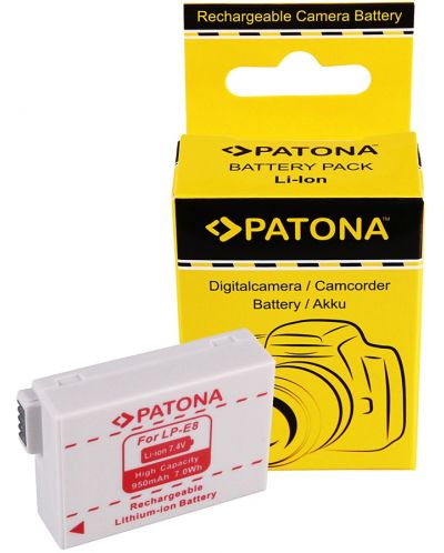 Μπαταρία Patona - Standard, Αντικατάσταση για Canon P-E8, LPE8, Λευκό - 3