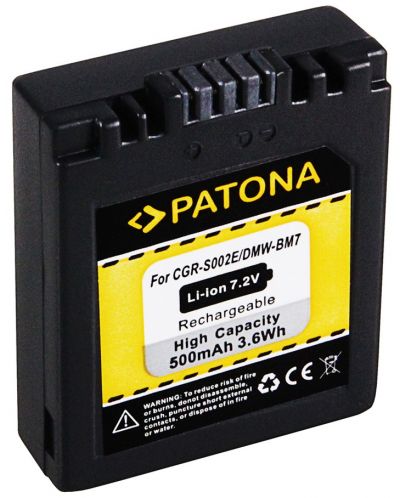 Μπαταρία  Patona - εναλλακτική για  Panasonic CGA-S002, μαύρο - 2