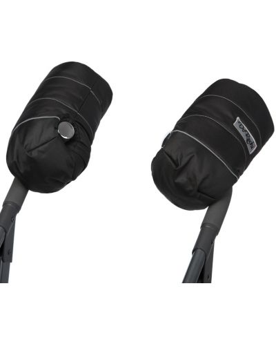 DoRechi Γάντια για καρότσι  με μαλλί προβάτου γενικής χρήσης,μαύρα - 3