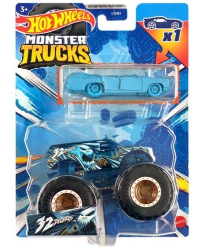 Buggy Hot Wheels Monster Trucks - 32 Degrees,με αυτοκινητάκι  - 1