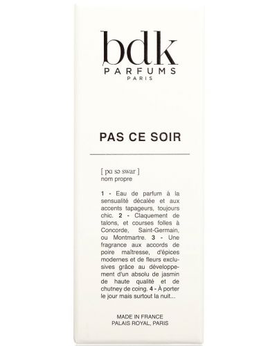 Bdk Parfums Parisienne Eau de Parfum  EDP Pas ce Soir, 100 ml - 4