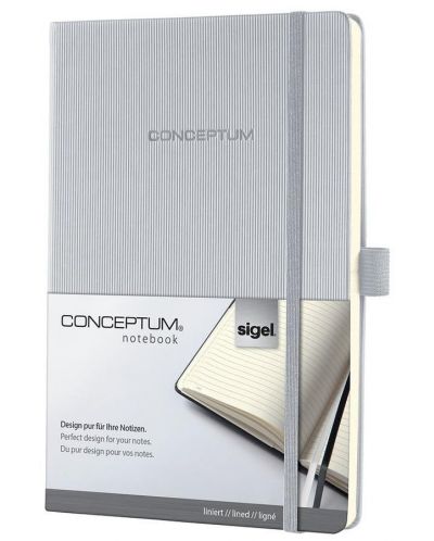 Σημειωματάριο Sigel Conceptum - A5 ,γκρί - 1