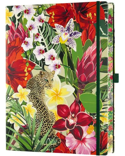 Σημειωματάριο Castelli Eden - Leopard, 19 x 25 cm, με γραμμές - 2