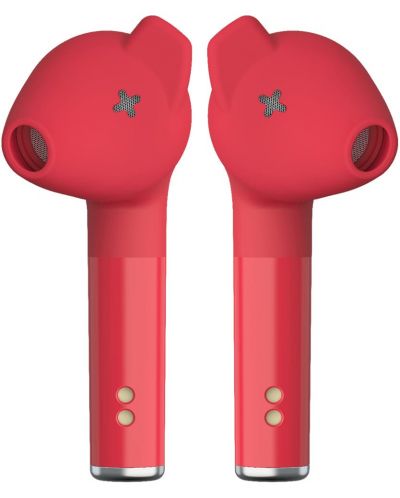 Ασύρματα ακουστικά Defunc - TRUE PLUS, TWS, κόκκινα - 1