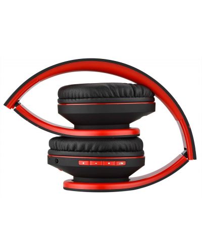 Ασύρματα ακουστικά PowerLocus - P2, μαύρα/κόκκινα - 5