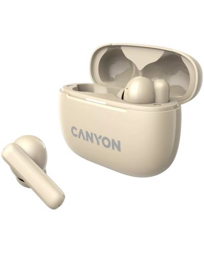 Ασύρματα ακουστικά Canyon - CNS-TWS10, ANC, μπεζ - 3