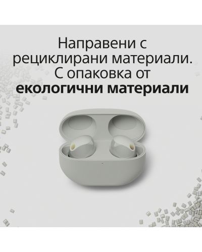 Ασύρματα ακουστικά  Sony - WF-1000XM5, TWS, ANC,ασημί - 11