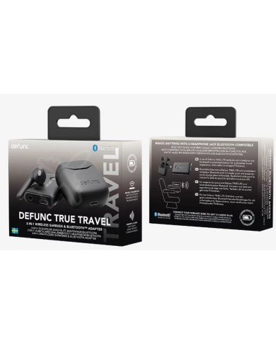 Ασύρματα ακουστικά Defunc - TRUE TRAVEL, TWS, μαύρα - 5