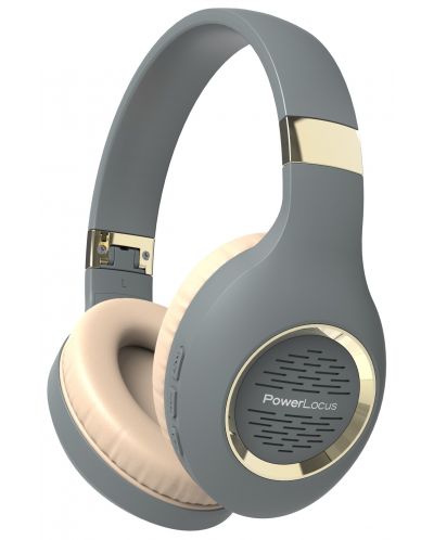 Ασύρματα ακουστικά PowerLocus - P4 Plus, Asphalt Grey - 1
